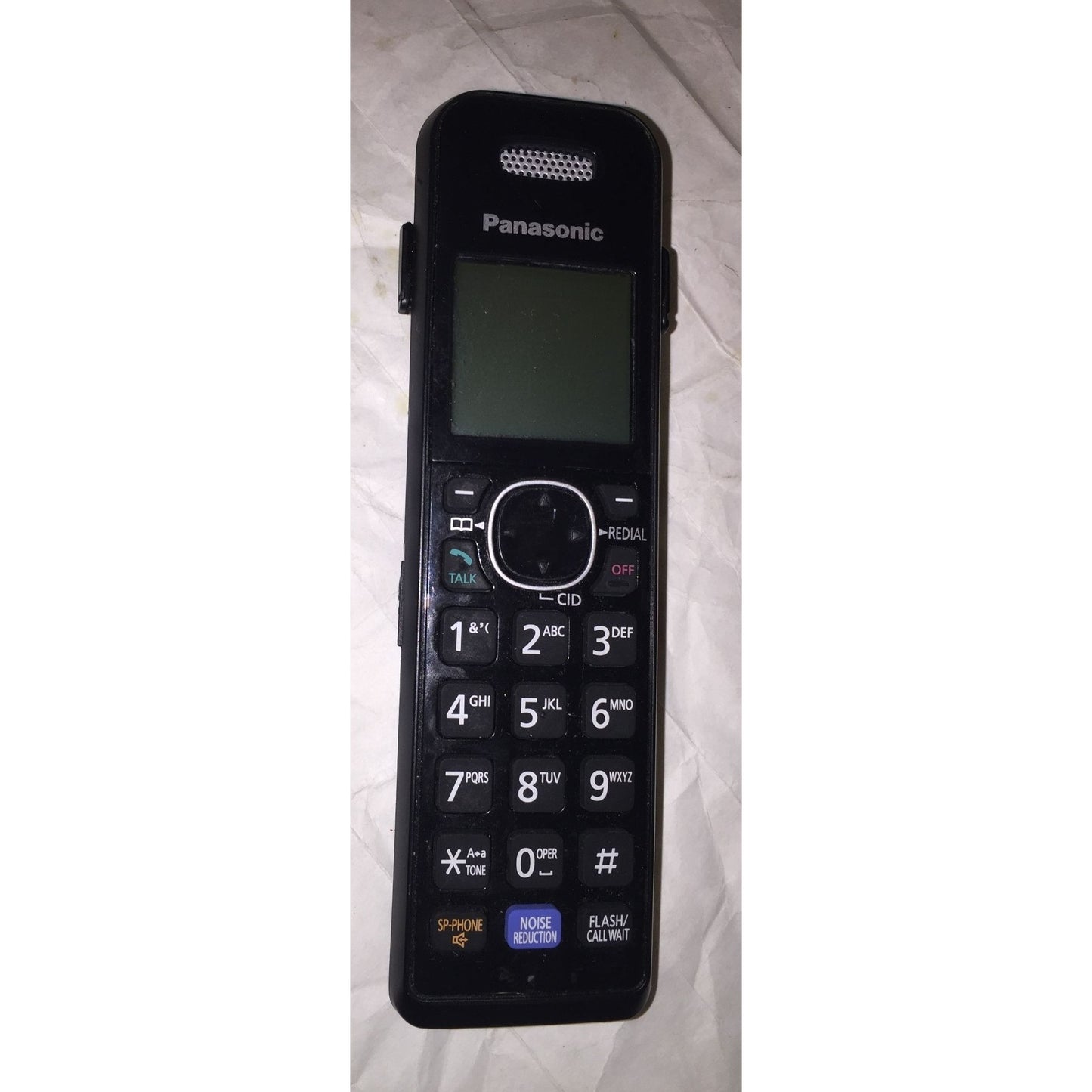 Handheld Black Panasonic Cordless Phone