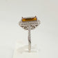 Elegant Emerald Cut Lab Created Sultanite Ring - Beautiful Detailing!  Size 6