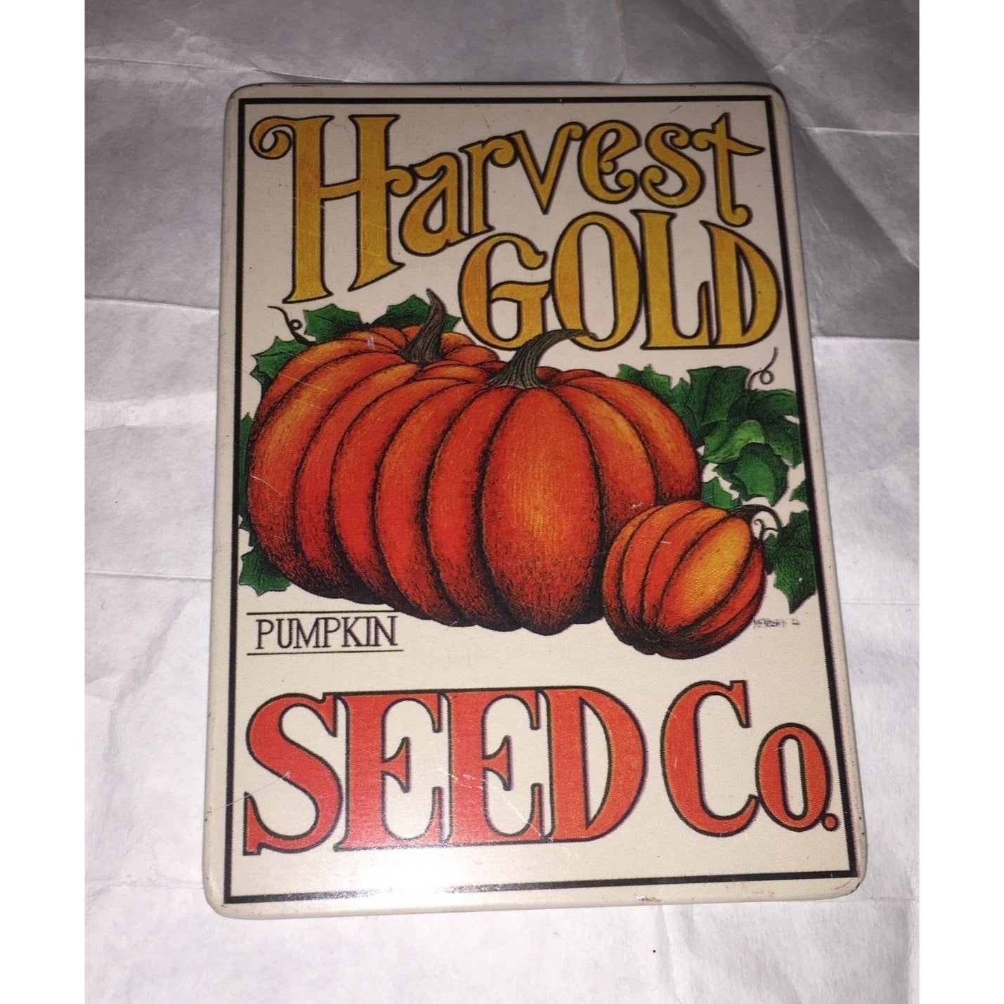 Harvest Gold Pumpkin Seed Co. Rectangular Magnet