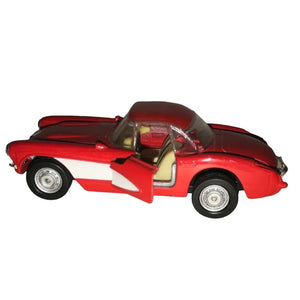 1957 Chevrolet Corvette Red Collectible Diecast Car w/ Opening Doors