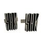 Sterling Silver Cufflinks - Modernist (mid-century) Design - Initials SAK - Stamped on back