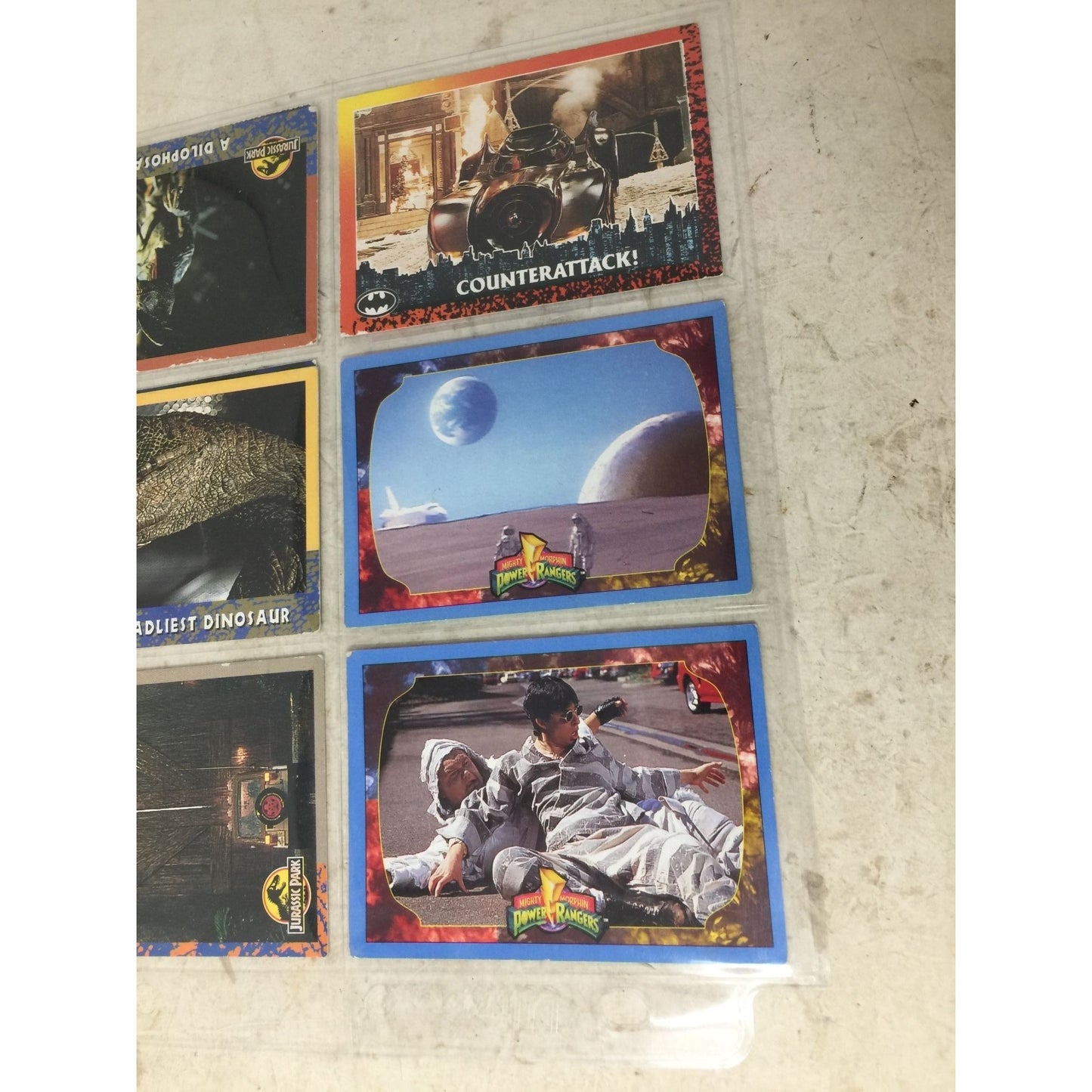 Jurassic Park Collectible Trading Cards (9 cards)