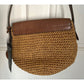 Michael Kors Straw & Leather Crossbody / Shoulder Bag  - Tan & Brown