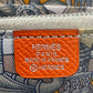 Hermès Silk in Epsom Orange Leather Long Zip Around Wallet