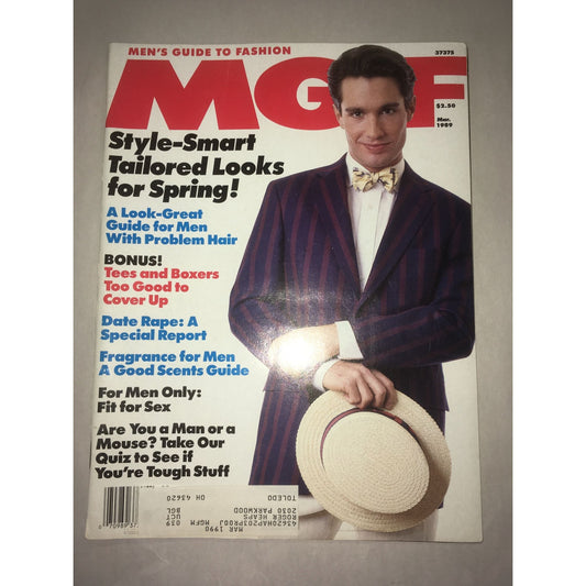 MGF MEN’S GUIDE TO FASHION MAGAZINE March 1989