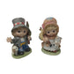 Vintage HOMCO Pair of Hand Painted Miniature Figurines/Statues