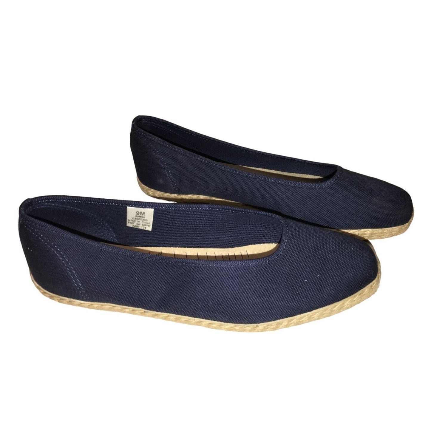 Vintage Liz Claiborne Comfort Espadrilles Flats - Navy Blue