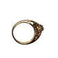 Womens Size 7 Gold Tone Ring with Swirled Design