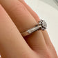 "Pure Love" 2/5 carat Natural Diamond Ring - Size 7