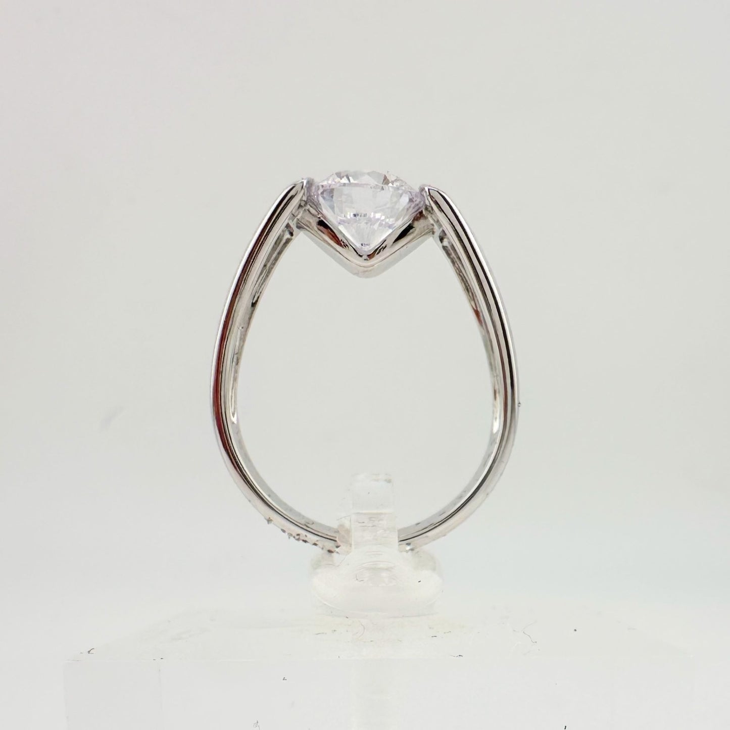 Shimmering and Beautiful 2.00 Carat DiamondLite Solitaire Ring  - Sterling Size 6.5