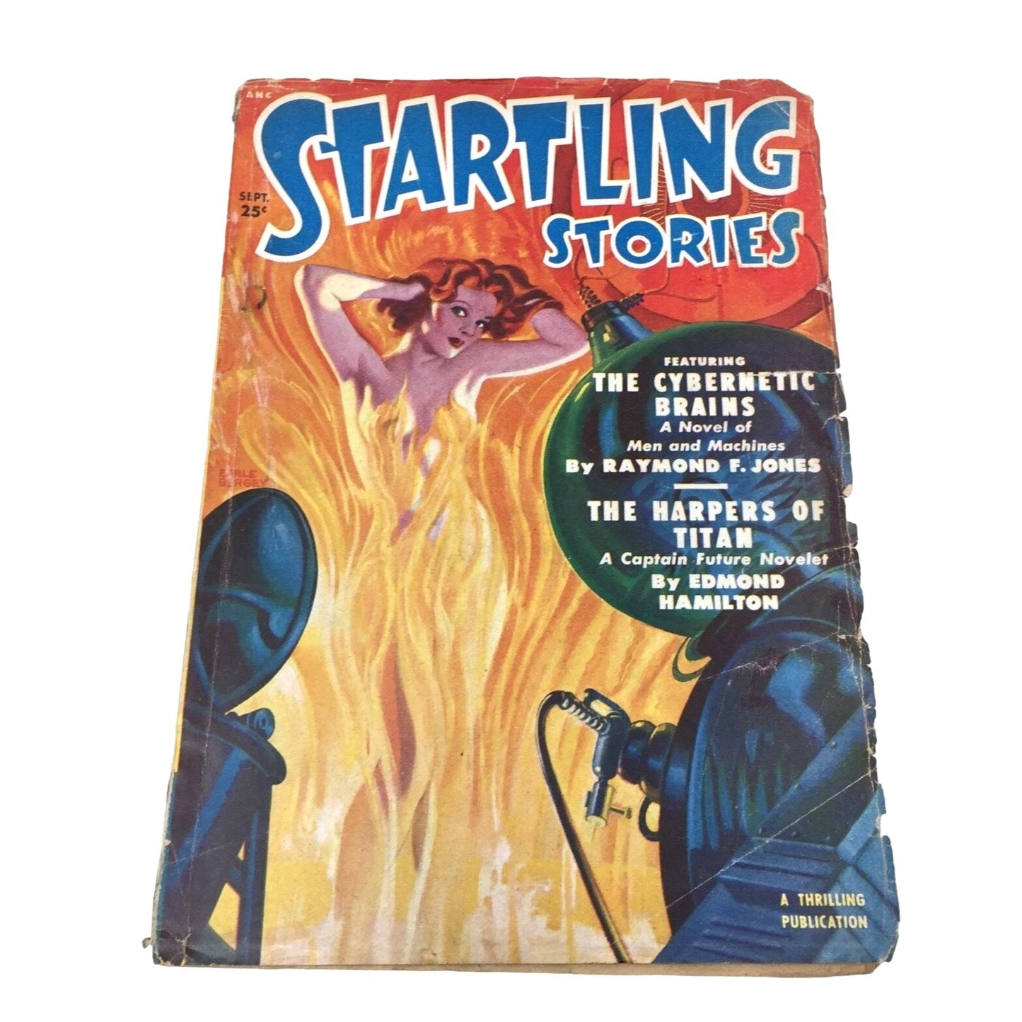 Vintage Collectible "Startling Stories" Sept. 1950 Pulp Fiction Magazine- A Thrilling Publication