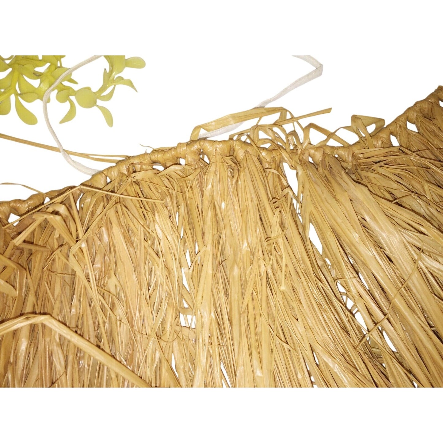 Vintage CHILD’S 3 PC HULA Outfit Hawaii Blue Yellow Lei Size S-M