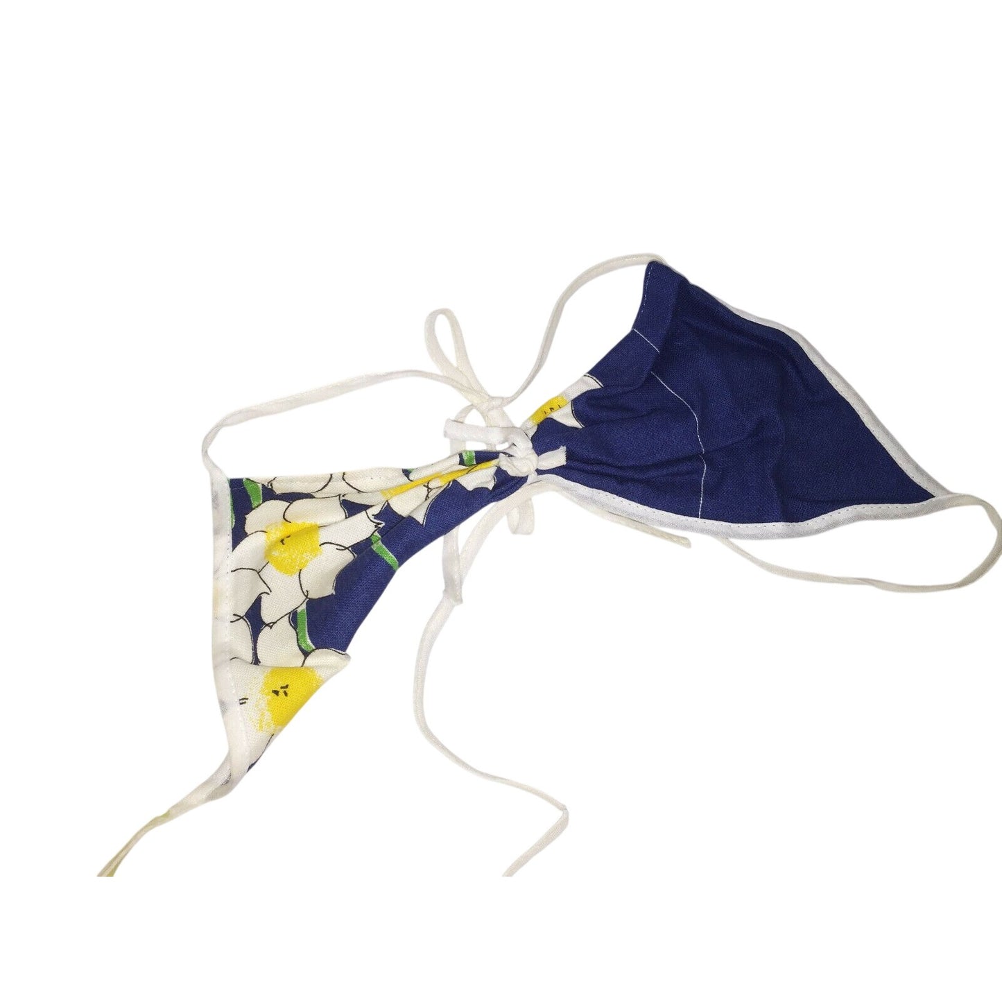 Vintage CHILD’S 3 PC HULA Outfit Hawaii Blue Yellow Lei Size S-M