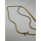 Women's Beautiful Gold Tone Necklace with Large Heart Pendant