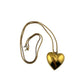 Women's Beautiful Gold Tone Necklace with Large Heart Pendant