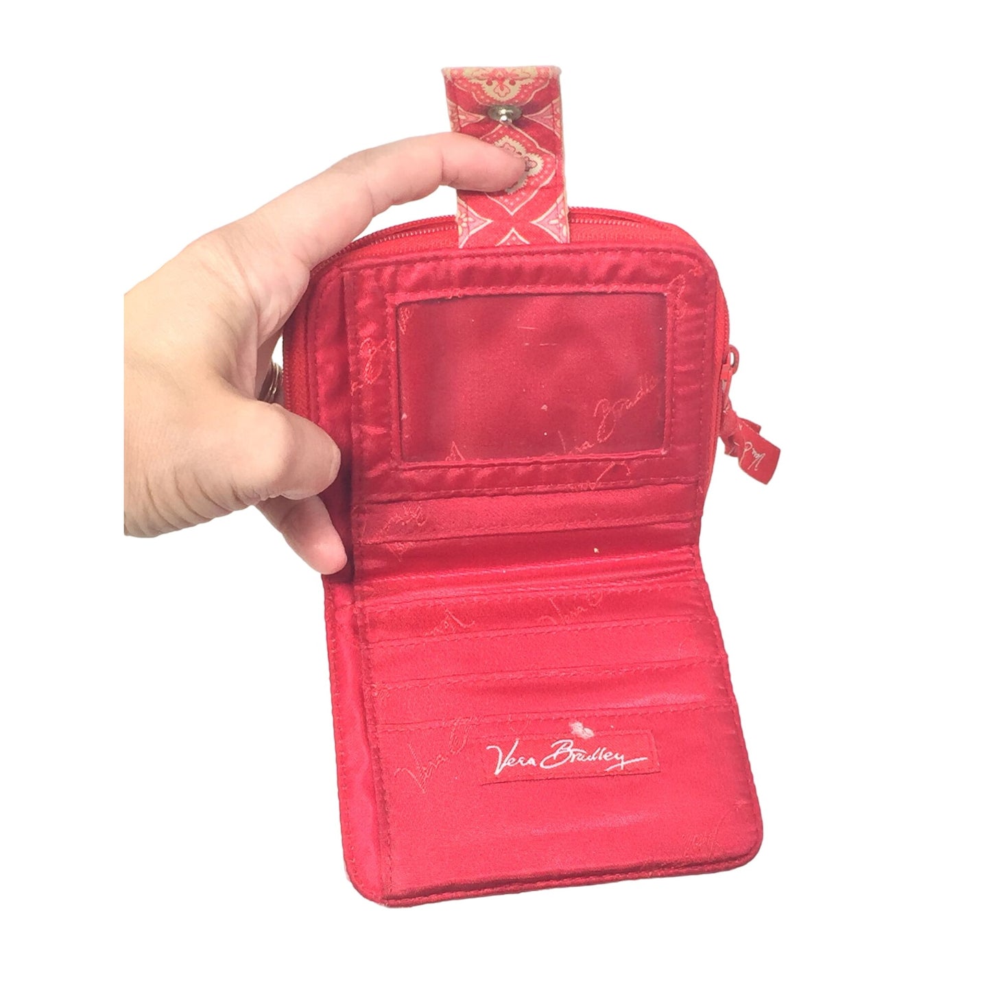 Womens Red/White Vera Bradley Wallet