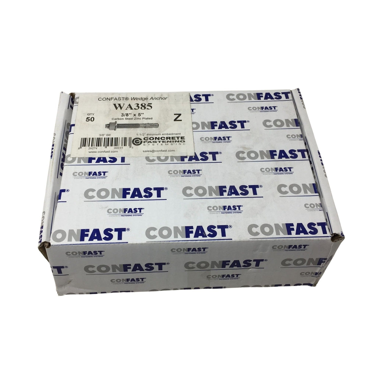 CONFAST Zinc-plated Steel Wedge Anchors A+ Stuff  A+ Stuff
