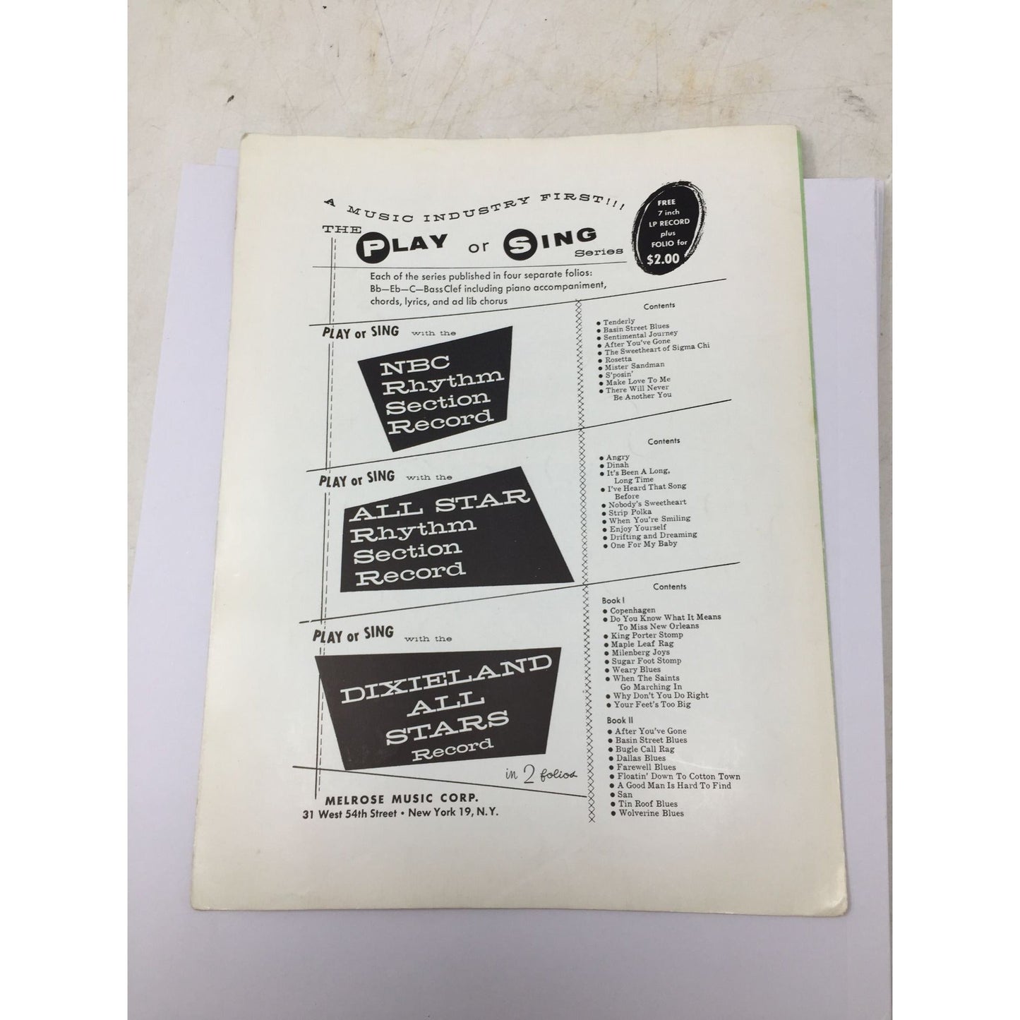 1946 Edwin H. Morris & Company sheet music publication for "The Christmas Song" A+ Stuff  A+ Stuff SHEET MUSIC