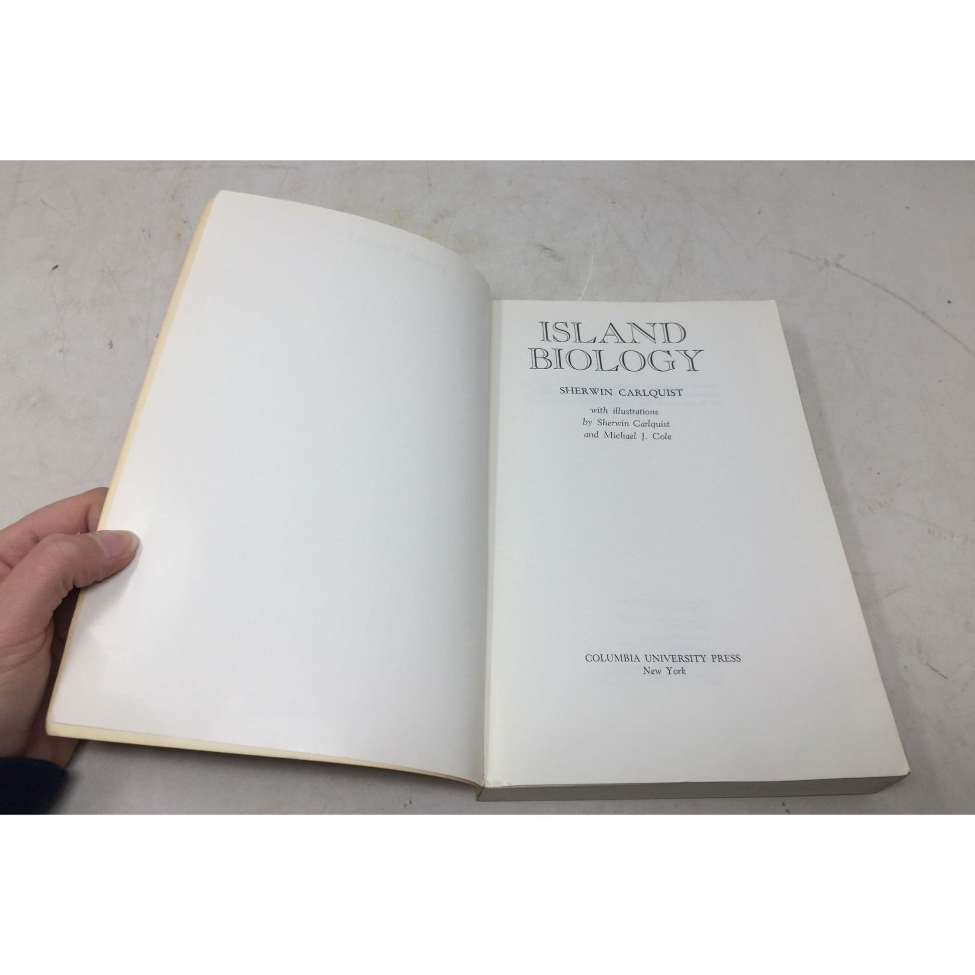 collectible book titled Island Biology by Sherwin Carlquist unbranded  A+ Stuff Books