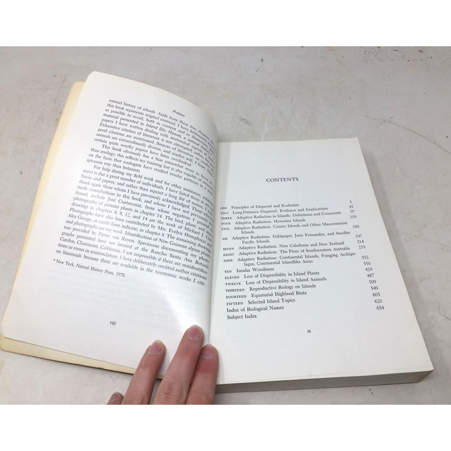 collectible book titled Island Biology by Sherwin Carlquist unbranded  A+ Stuff Books