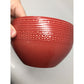 Design Pac Red Round Bowl with Textured Design