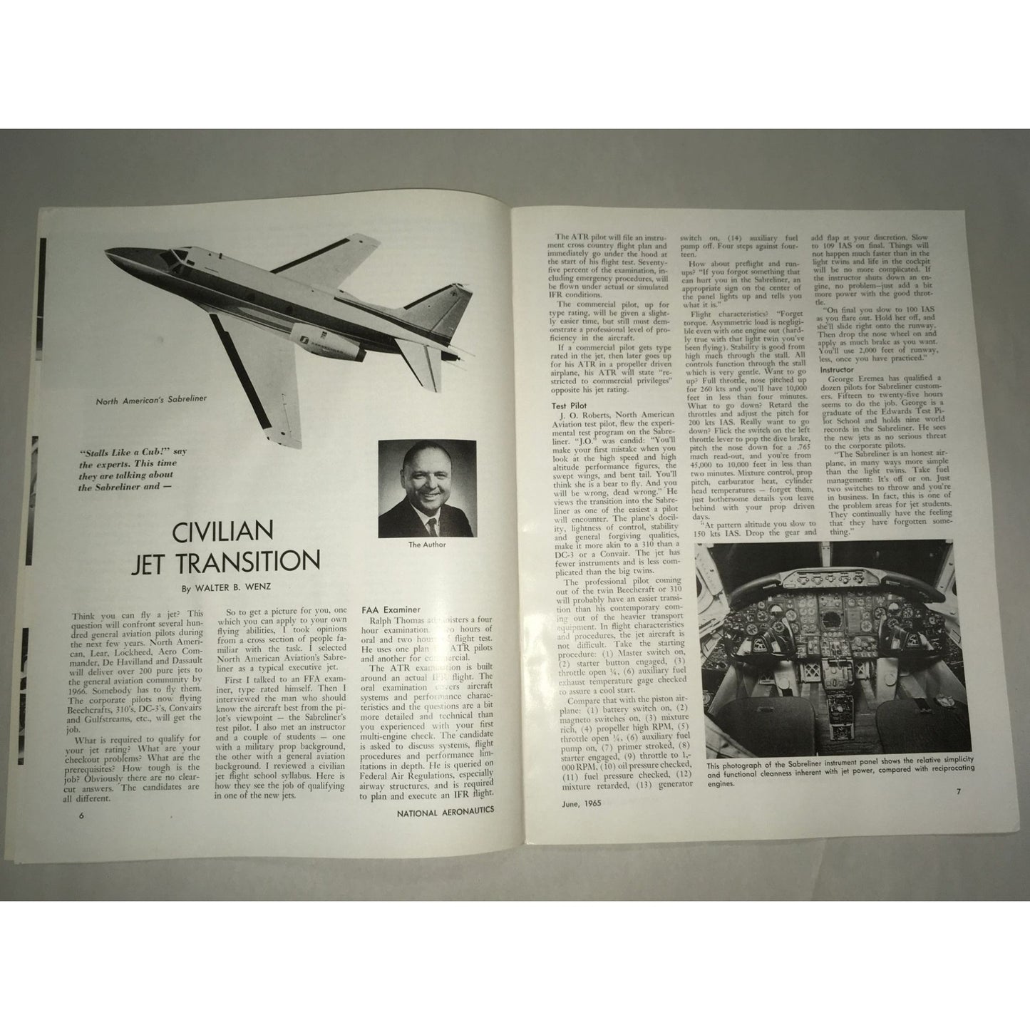 National Aeronautics Magazine CE Woolman Turboprop  June 1965