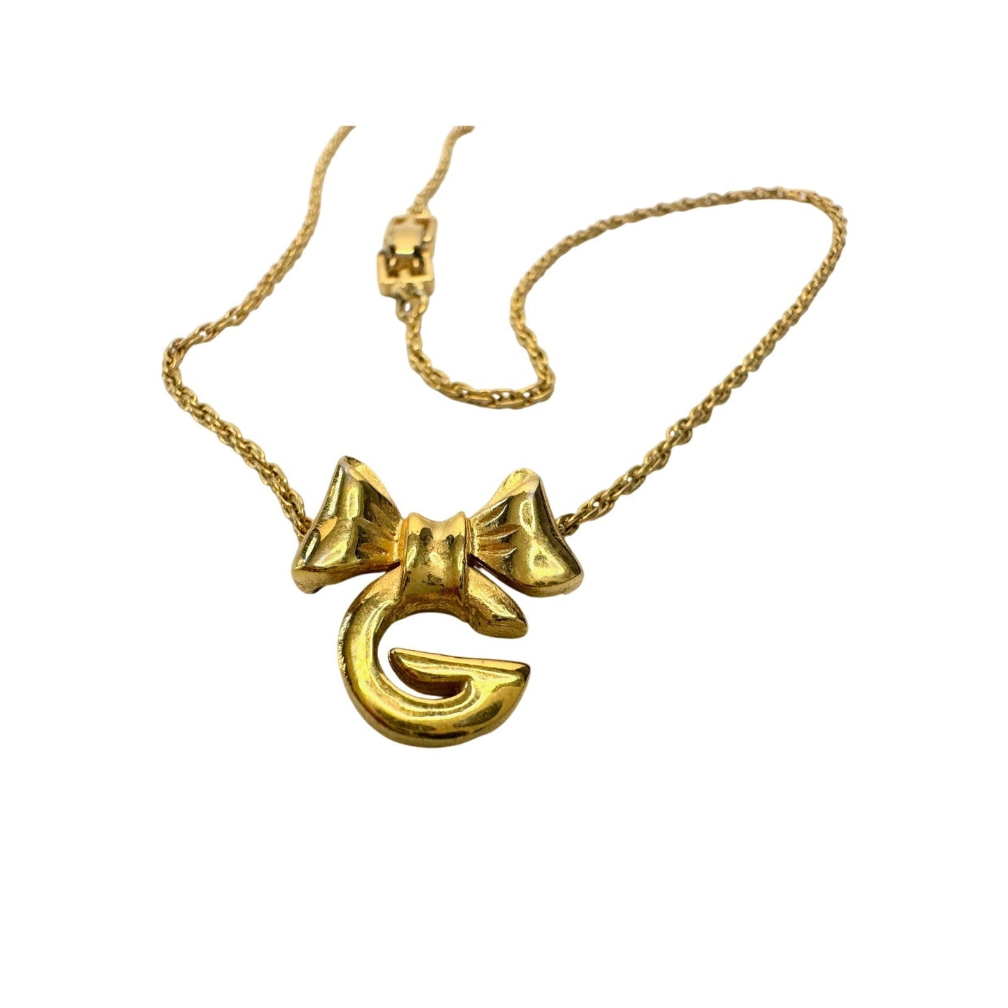 Givenchy G with Big Bow Gold Plated Necklace Givenchy  A+ Stuff Pendant with nicklace