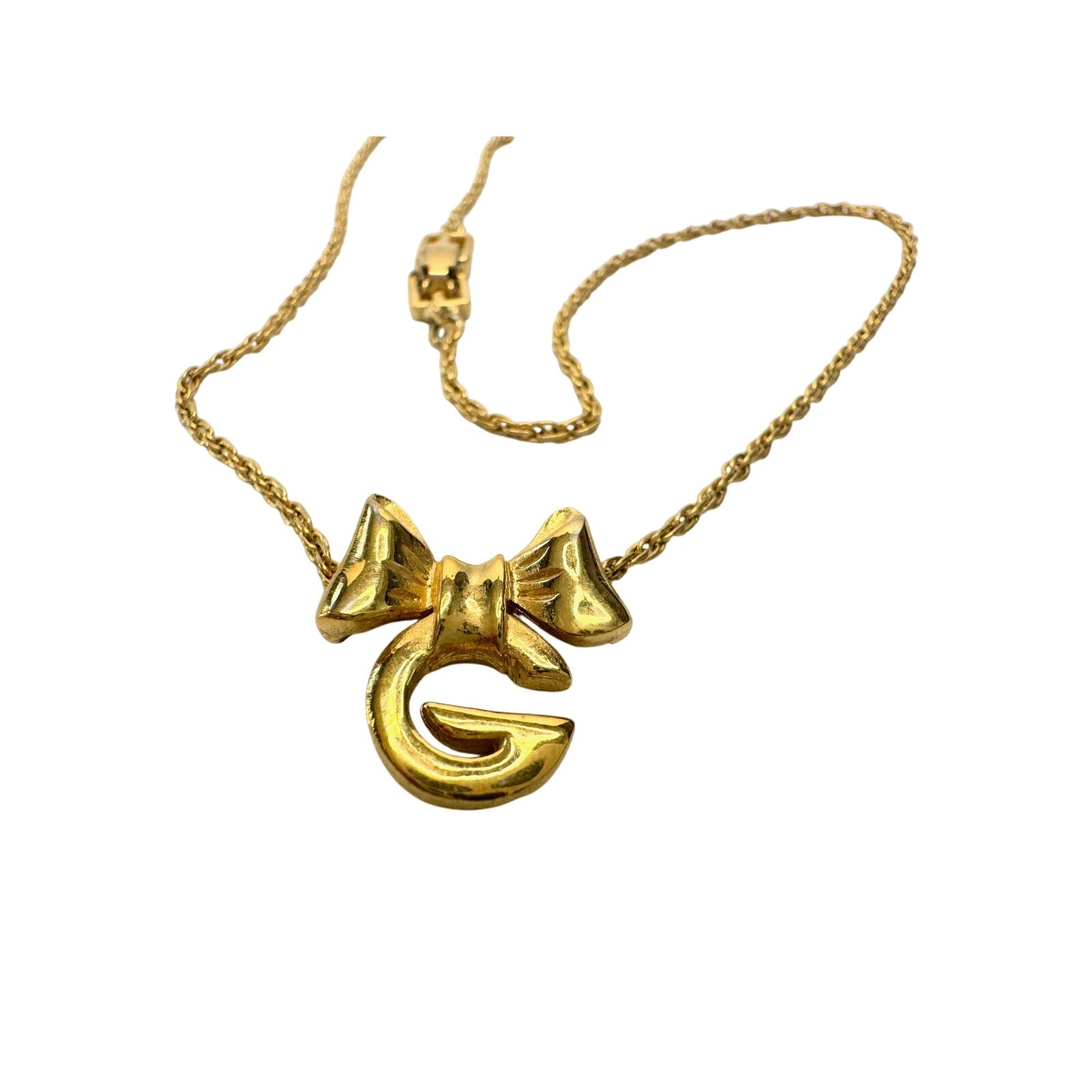 Givenchy G with Big Bow Gold Plated Necklace Givenchy  A+ Stuff Pendant with nicklace