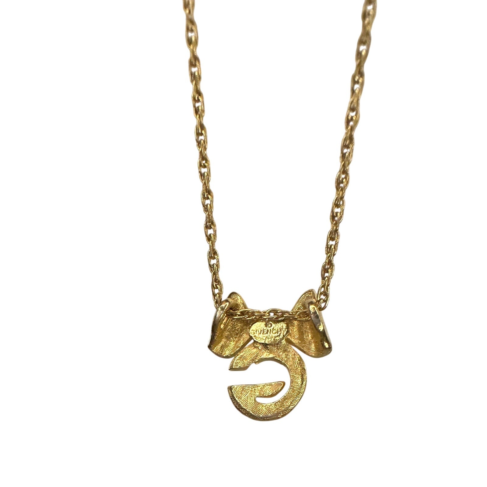 Givenchy G with Big Bow Gold Plated Necklace Givenchy  A+ Stuff Pendant with nicklace