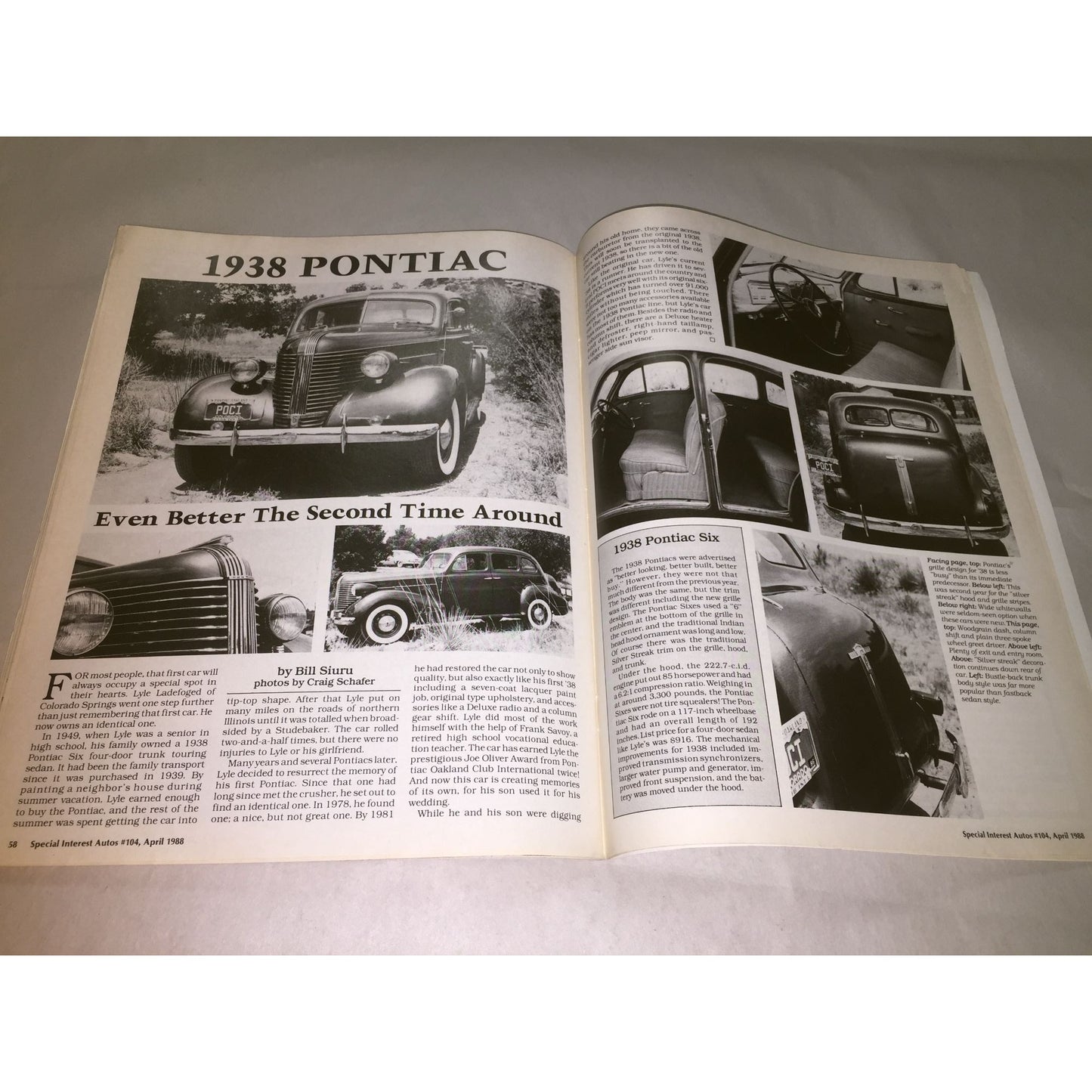 Vintage April 1988 AUTOS Special Interest 1920-1970 Collector Cars Magazine