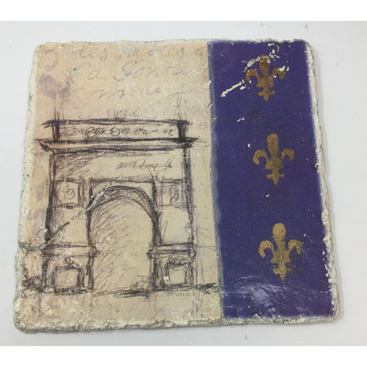 Vintage Ceramic Wall Hanging Decor - 8x8 inches