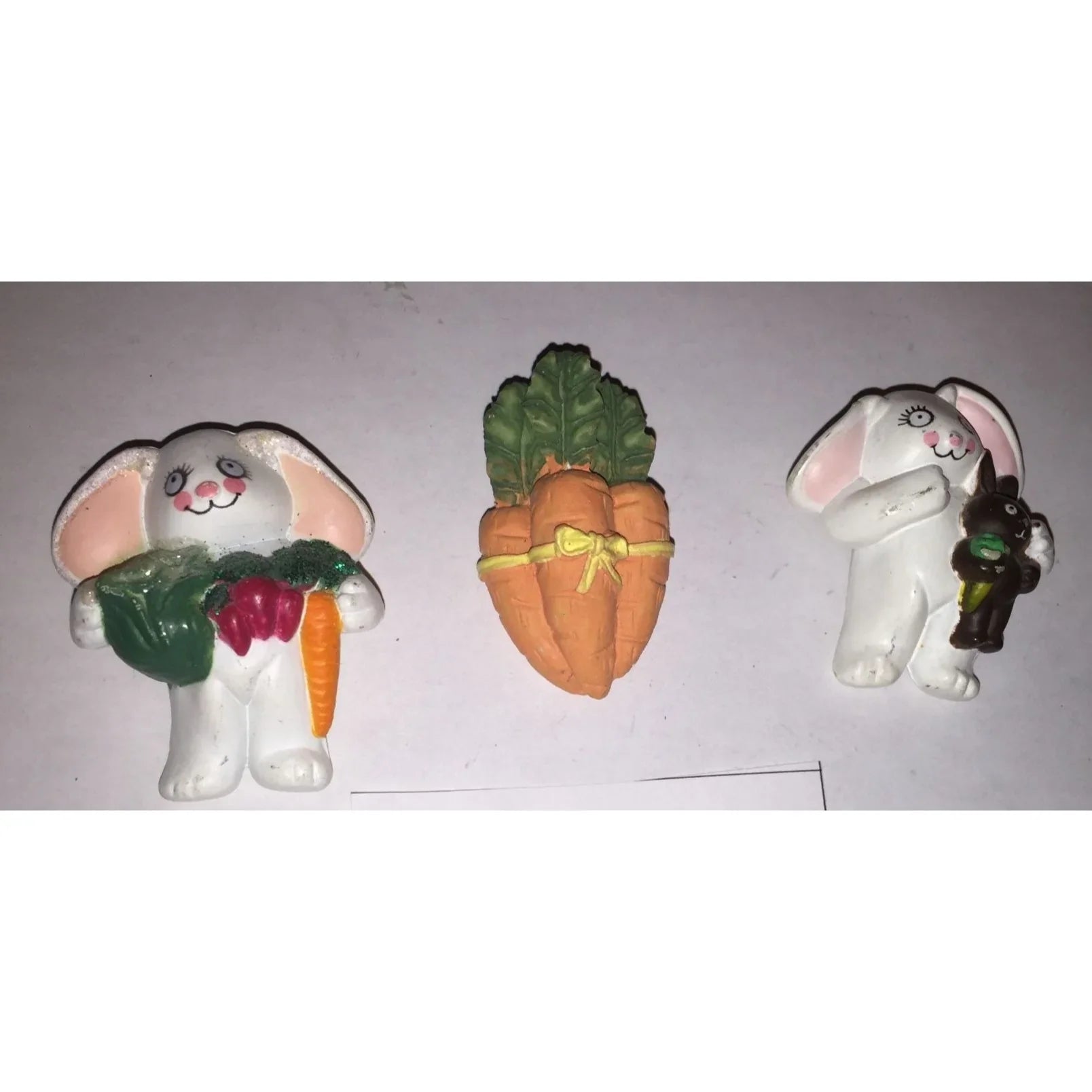 Set of 3 Vintage Easter Unlimited Lehman Bunny Rabbit Brooch Pins - A+ Stuff