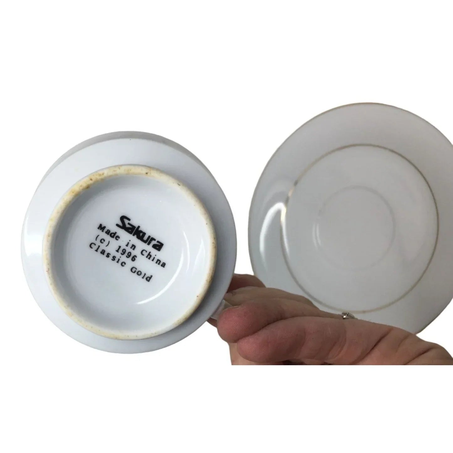 Sakura Classic Gold  Pattern China Cup and Saucer Set - A+ Stuff