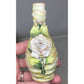 Vintage Ceramic Miniature Bud Vase with Floral Accents