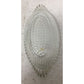 Vintage Clear Glass Textured Banana Boat Design Bowl/Dish (9x4 inches)