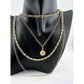 Kinsley Armelle Goddess Collection Zara Layered Necklace - 18K Ion Gold Plate