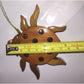 Brown Wood Carved LADYBUG CHRISTMAS ORNAMENT