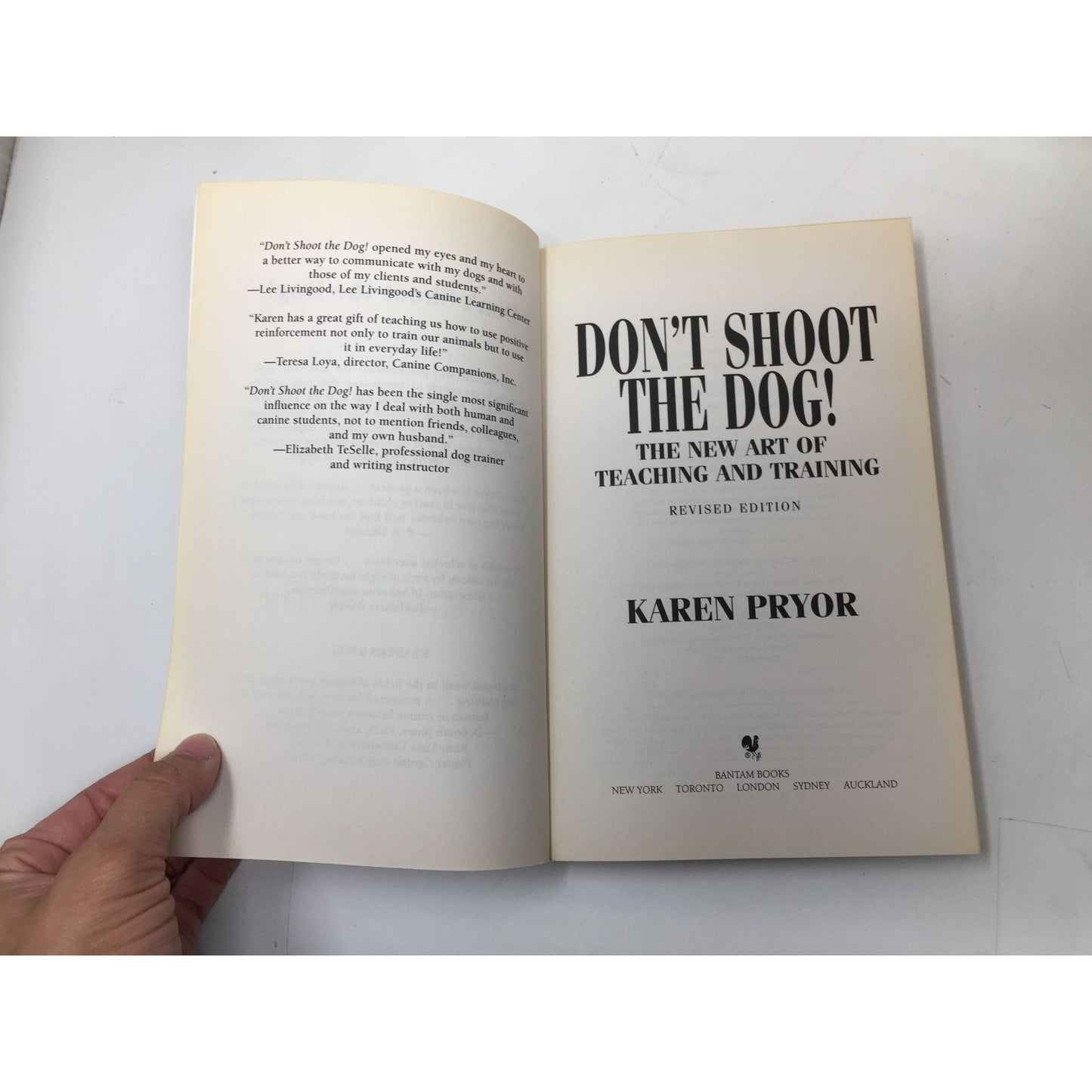 Don't Shoot The Dog Paperback Book by Karen Pryor