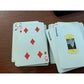 Vintage LOF Glass Playing Cards in Plastic Case