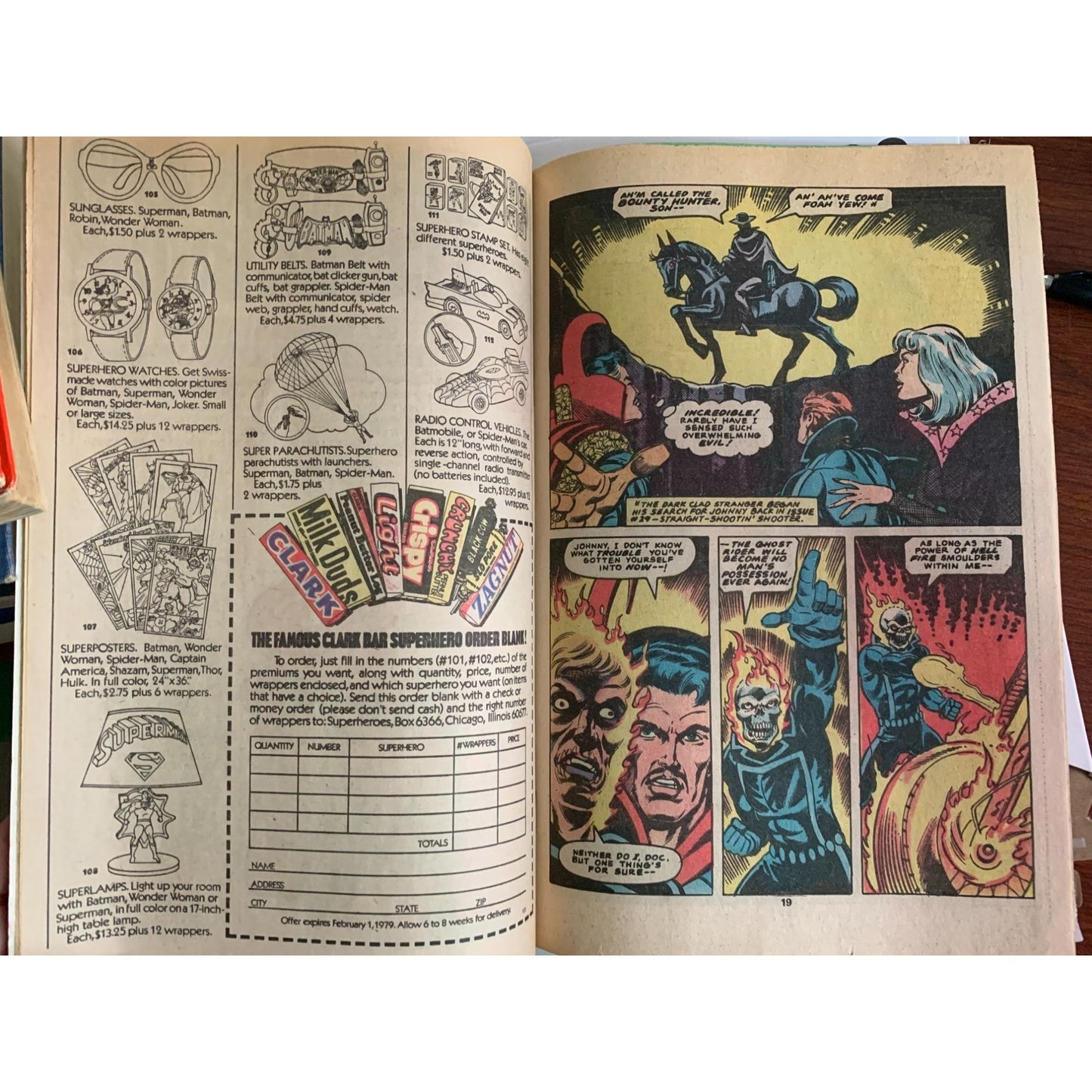 Vintage Ghost Rider Beware... The Bounty Hunter! Comic Book Issue 31