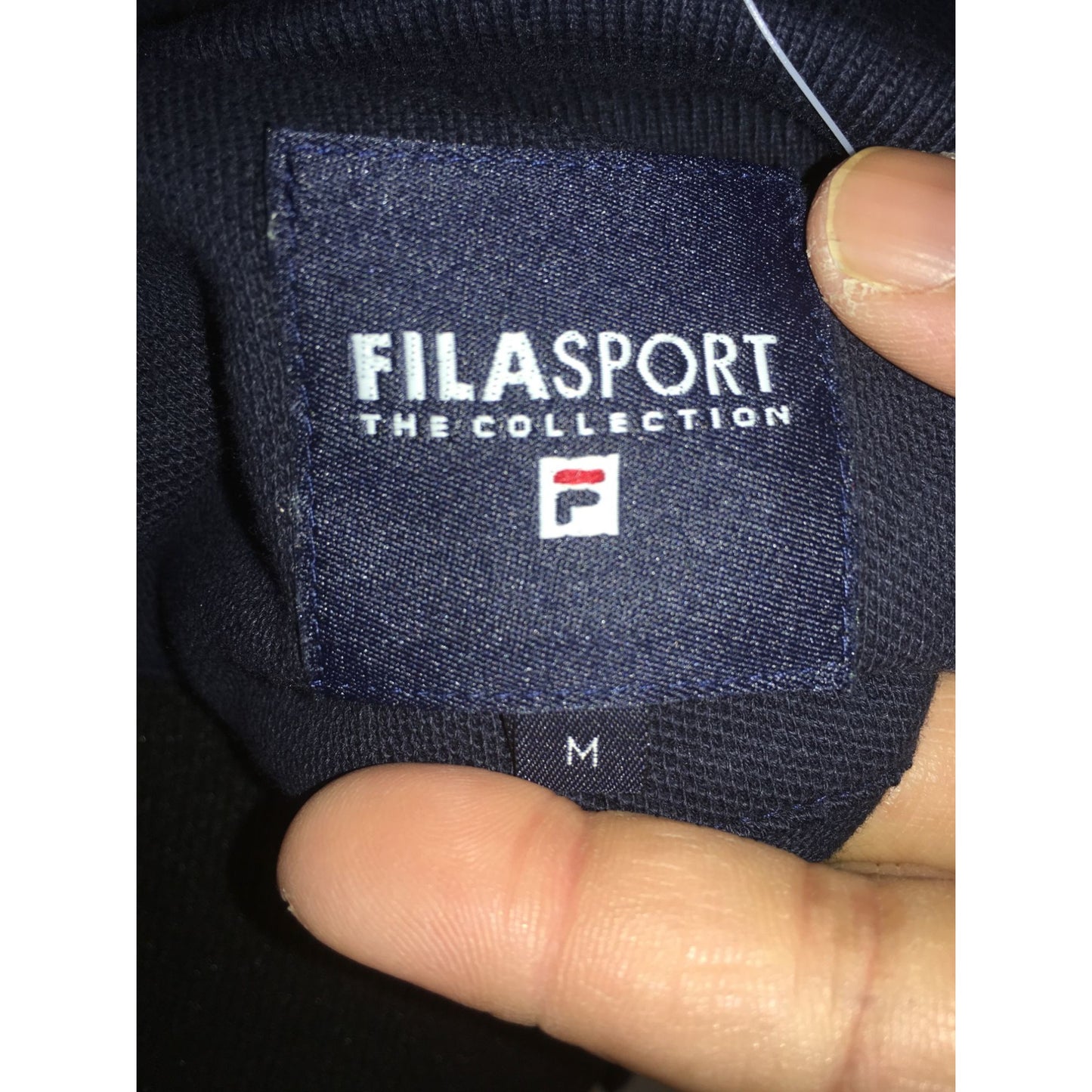 Men's Collared Filasport Navy Blue Shirt Size Medium NWT