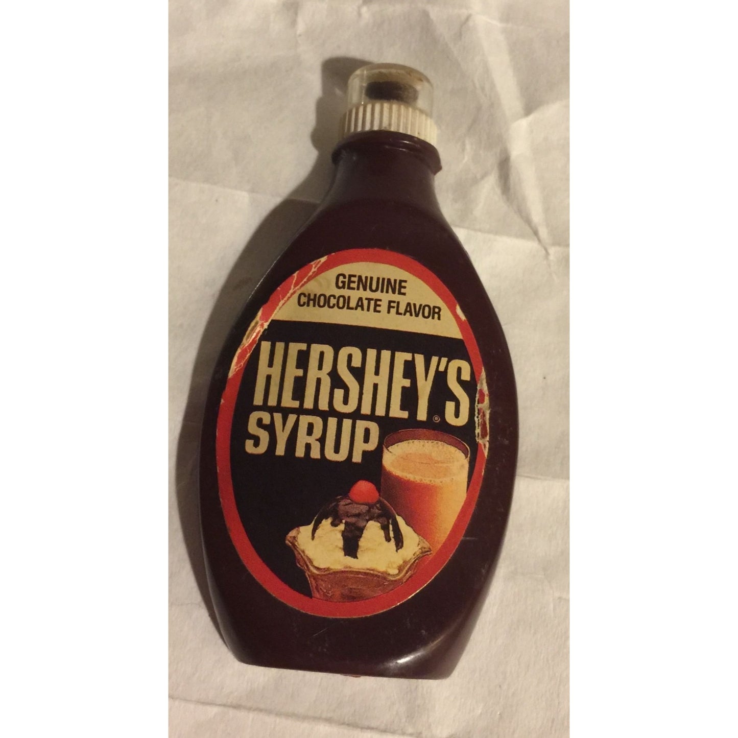 Vintage Hershey's Syrup Bottle Genuine Chocolate Flavor Refrigerator Magnet