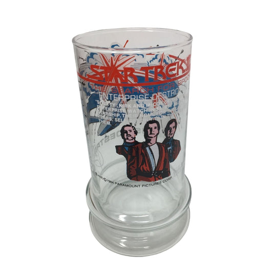 Vintage Star Trek III The Search for Spock Taco Bell Glass- about 5 3/4 inches tall