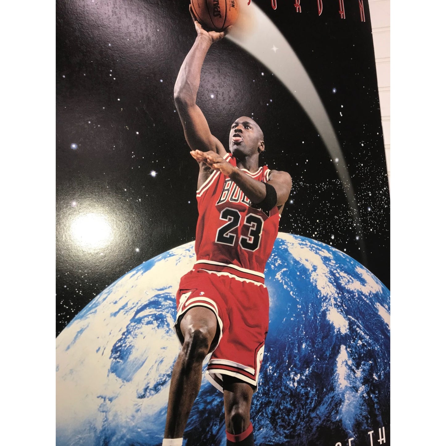 Vintage 1995 Michael Jordan #23 Out of This World Poster