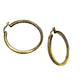 Beautiful 1/2 Carat Inside Out Diamond Hoop Earrings - 14kt Goldplate over 925 Sterling Silver