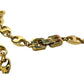 Givenchy Puffed Anchor Mariner 21" Chain Necklace w 4 Rhinestoned Links