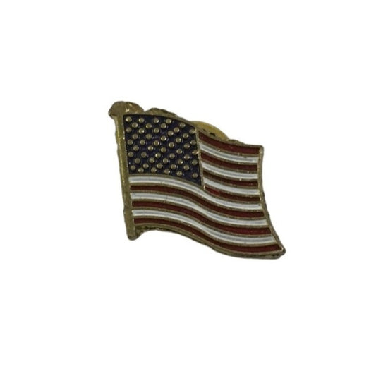 Patriotic American USA Flag Lapel Pin Red, White, and Blue