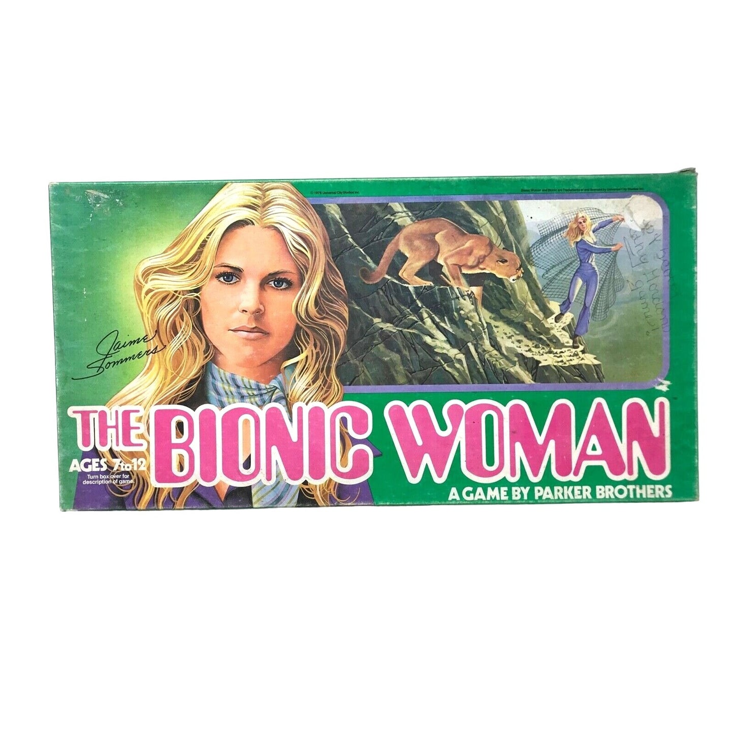 THE BIONIC WOMAN Board Game PARKER BROTHERS 1976 1970s