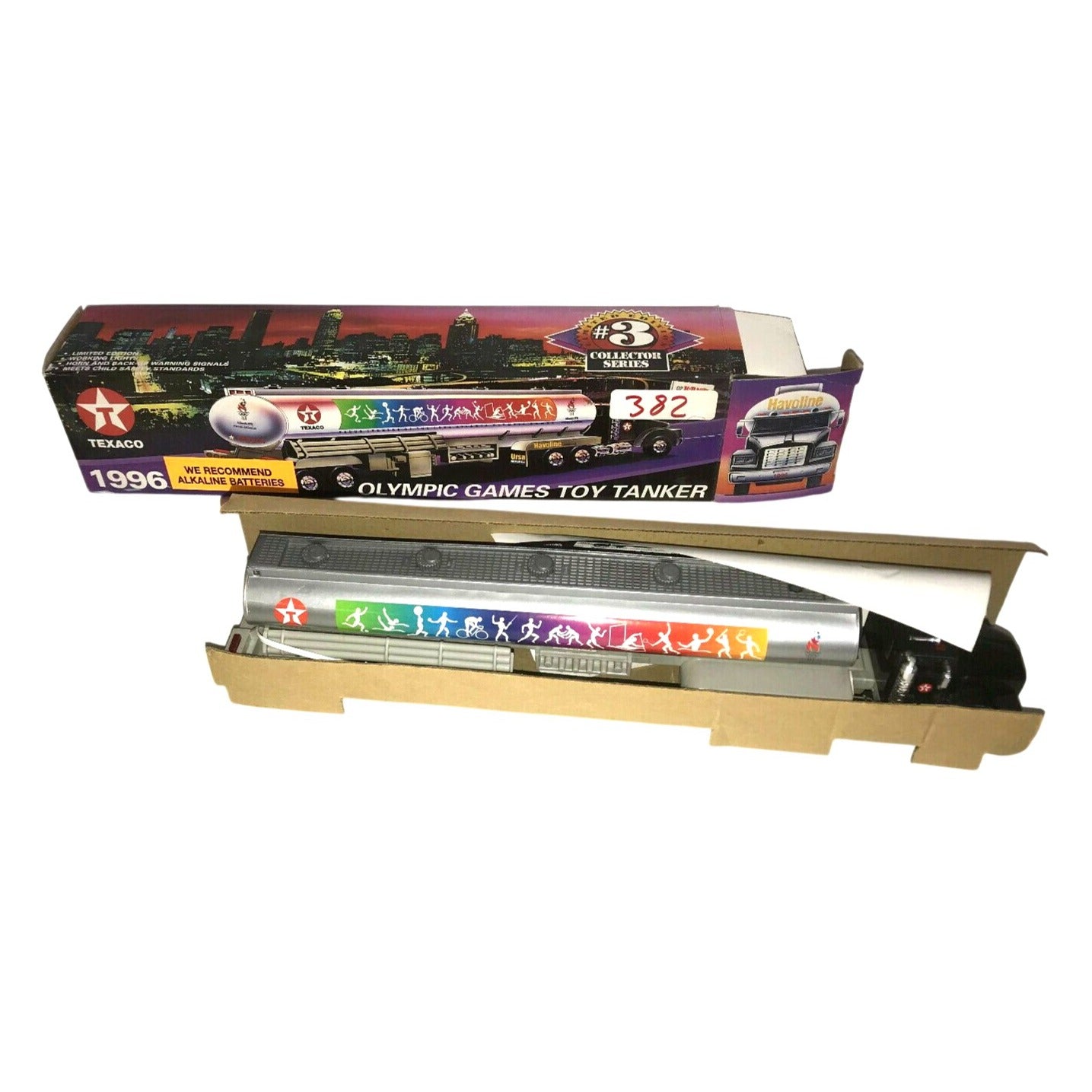 1996 TEXACO Olympic Games Toy TANKER TRUCK Vehicle 14.25" 1:24