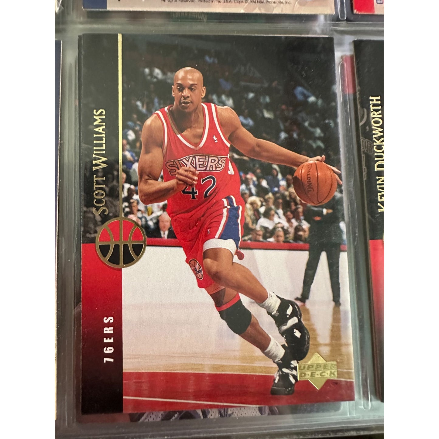 1994-95 Upper Deck NBA Basketball Cards Lot Featuring Jo Jo English Kenny Smith Terry Porter & Tony Massenburg